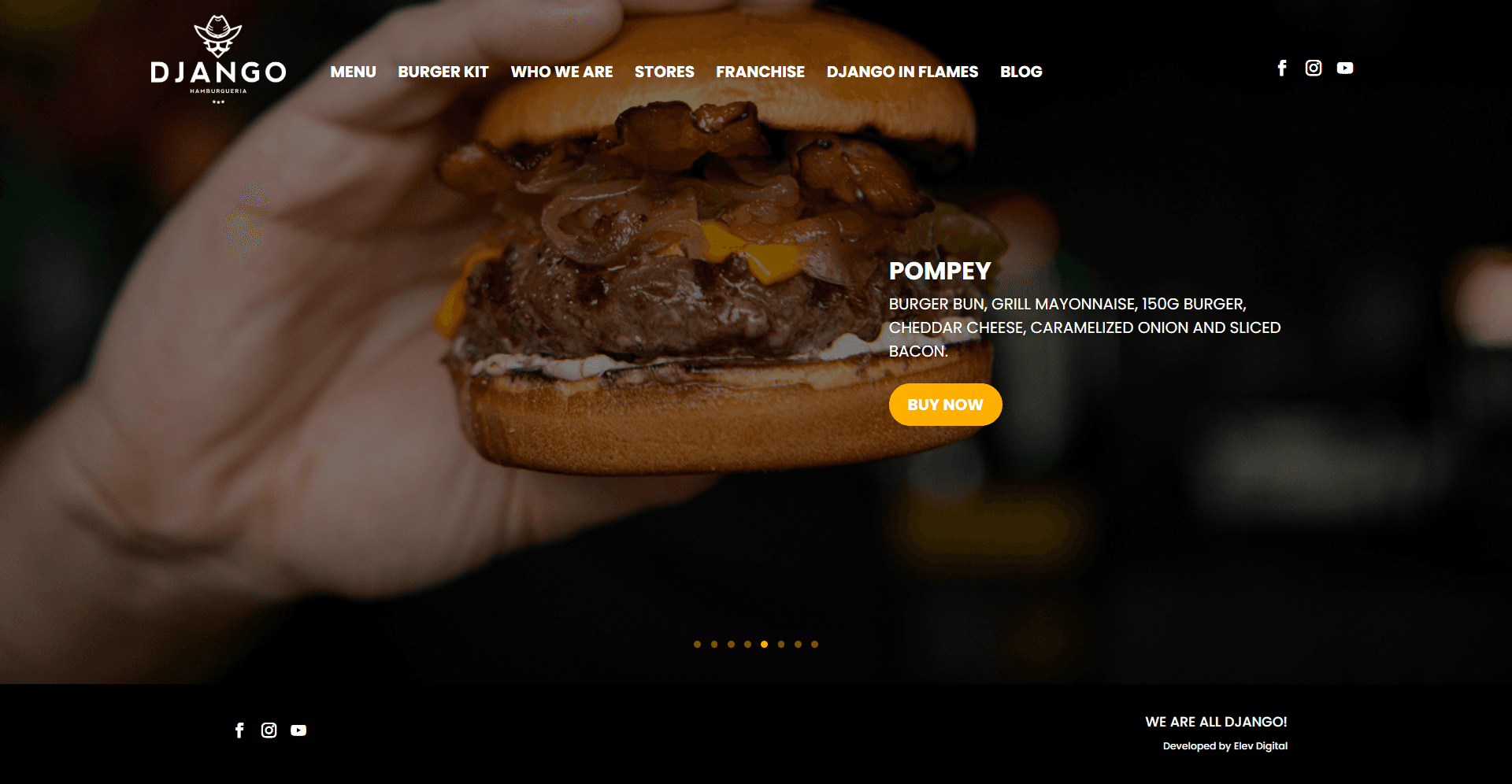 Django Burguer – Gourmet Burger Restaurant Website