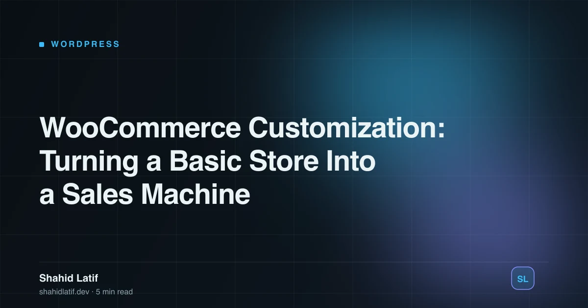 WooCommerce Customization: Turning a Basic Store Into a Sales Machine